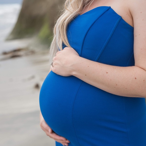 Cobalt blue gown - Picture 3 of 5